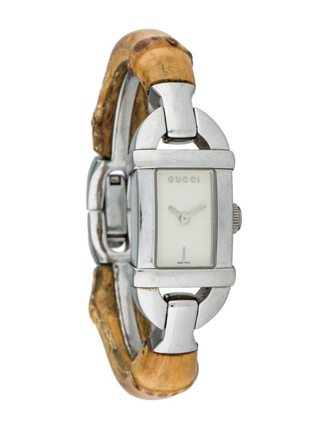 gucci bamboo watches 6800l stainless steel bamboo women|Gucci Women Bamboo Band Wristwatches for sale .